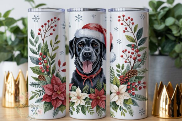 Black Dog Christmas Floral Tumbler Wrap Review
