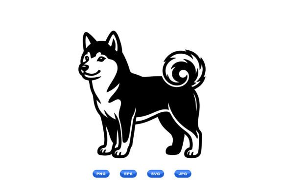 Bold Shiba Dog Illustration Review