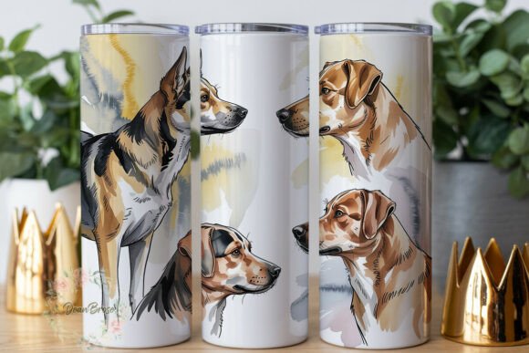 Canine Watercolor Dog Art Tumbler Wrap Review