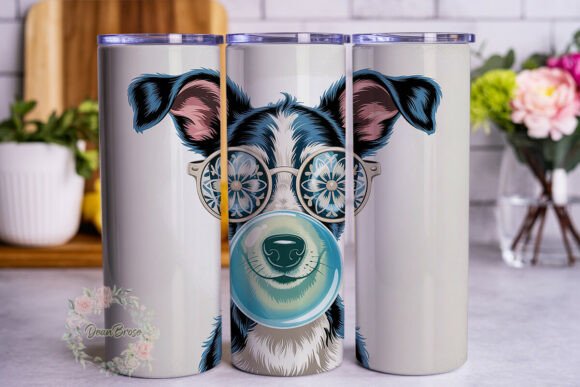Chic Dog Bubble Gum Tumbler Wrap PNG Review