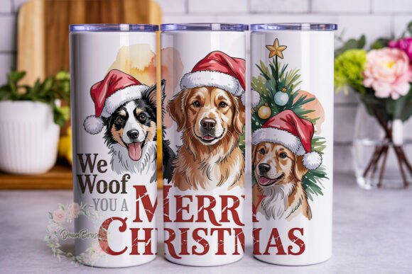 Christmas Dog Santa Hat 20oz Tumbler Review for Embroidery Projects
