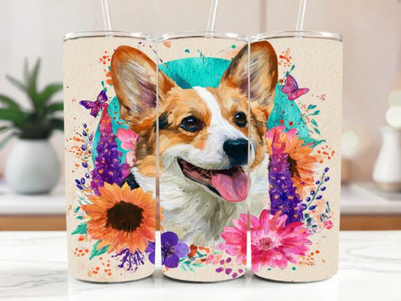 Corgi Dog PNG Tumbler Wrap 20 Oz Skinny Review