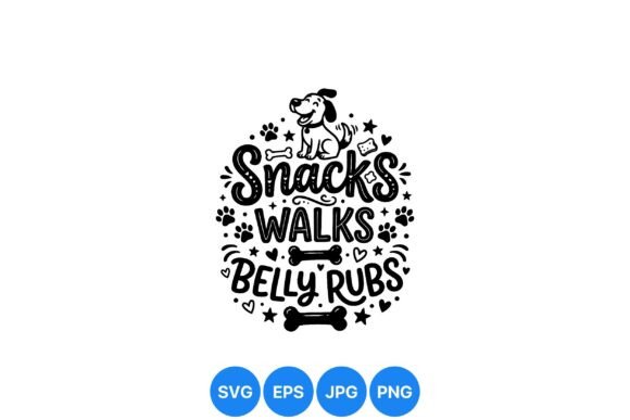 Dog Love Snacks Walks Graphic Review