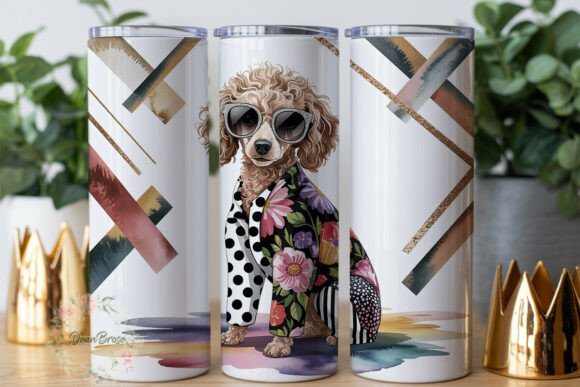 Fashion Poodle Dog 20oz Tumbler Wrap Review