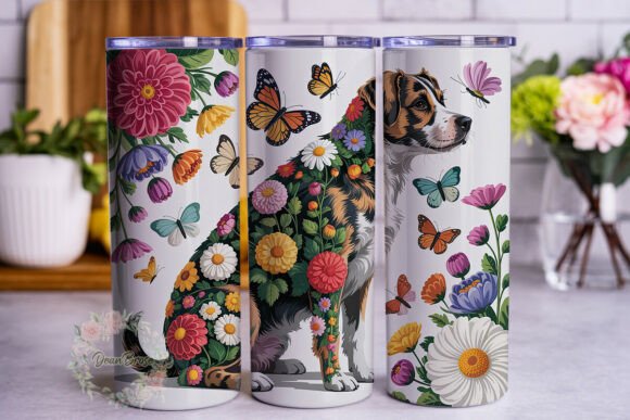Floral Boxer Dog Butterfly Tumbler Wrap Review