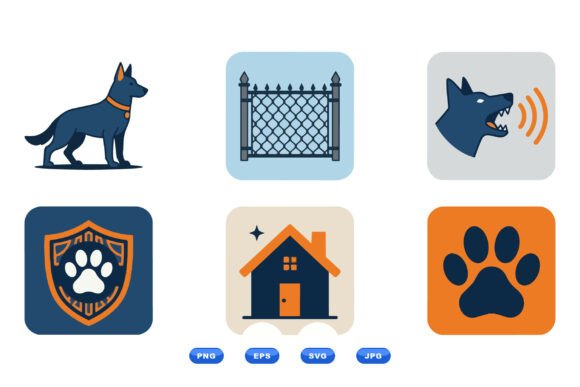 Guard Dog Security Icon Set Review
