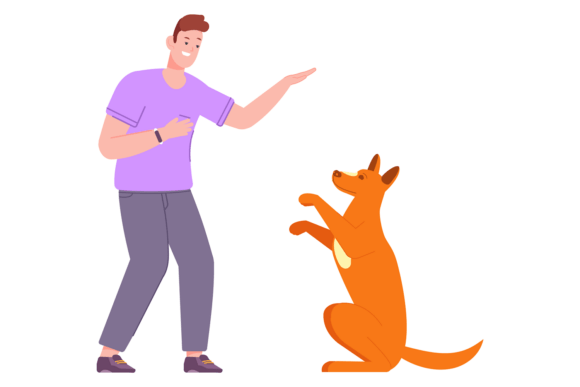 Man Give Command to Dog Embroidery Design Review