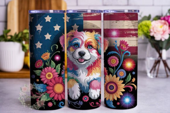 Patriotic Floral Dog Tumbler Wrap Review