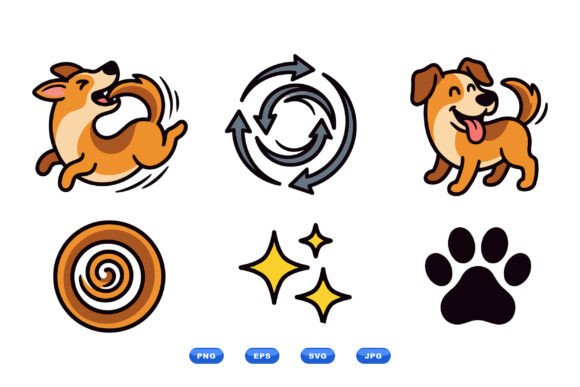 Playful Cartoon Dog Clipart Set Review