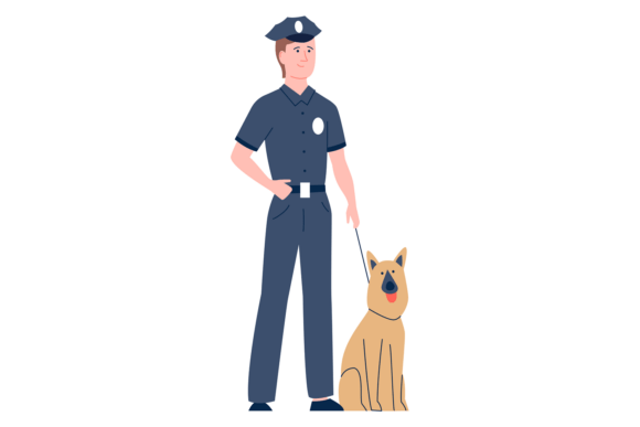 Police Dog with Officer Embroidery Design Review