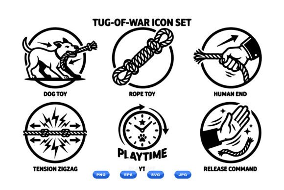 Tug of War Icon Set SVG Review