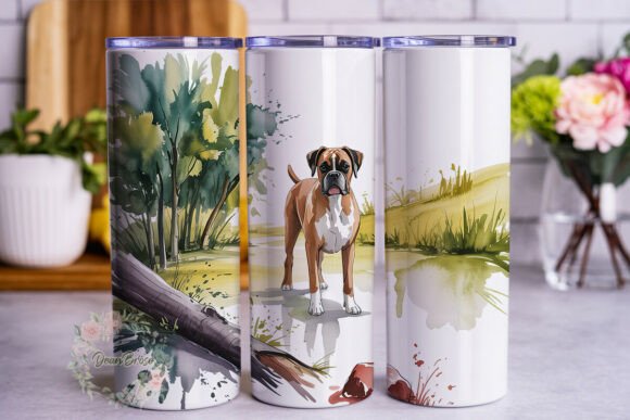 Watercolor Boxer Dog Nature Wrap Review